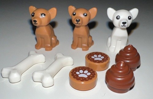 New lego dog - dog, white